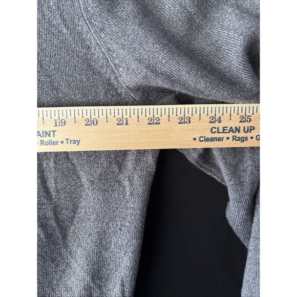 NWOT DOCKERS Sweater, Size Large, Men's Quarter Zip Pullover Gray 100% Acrylic - Picture 3 of 7